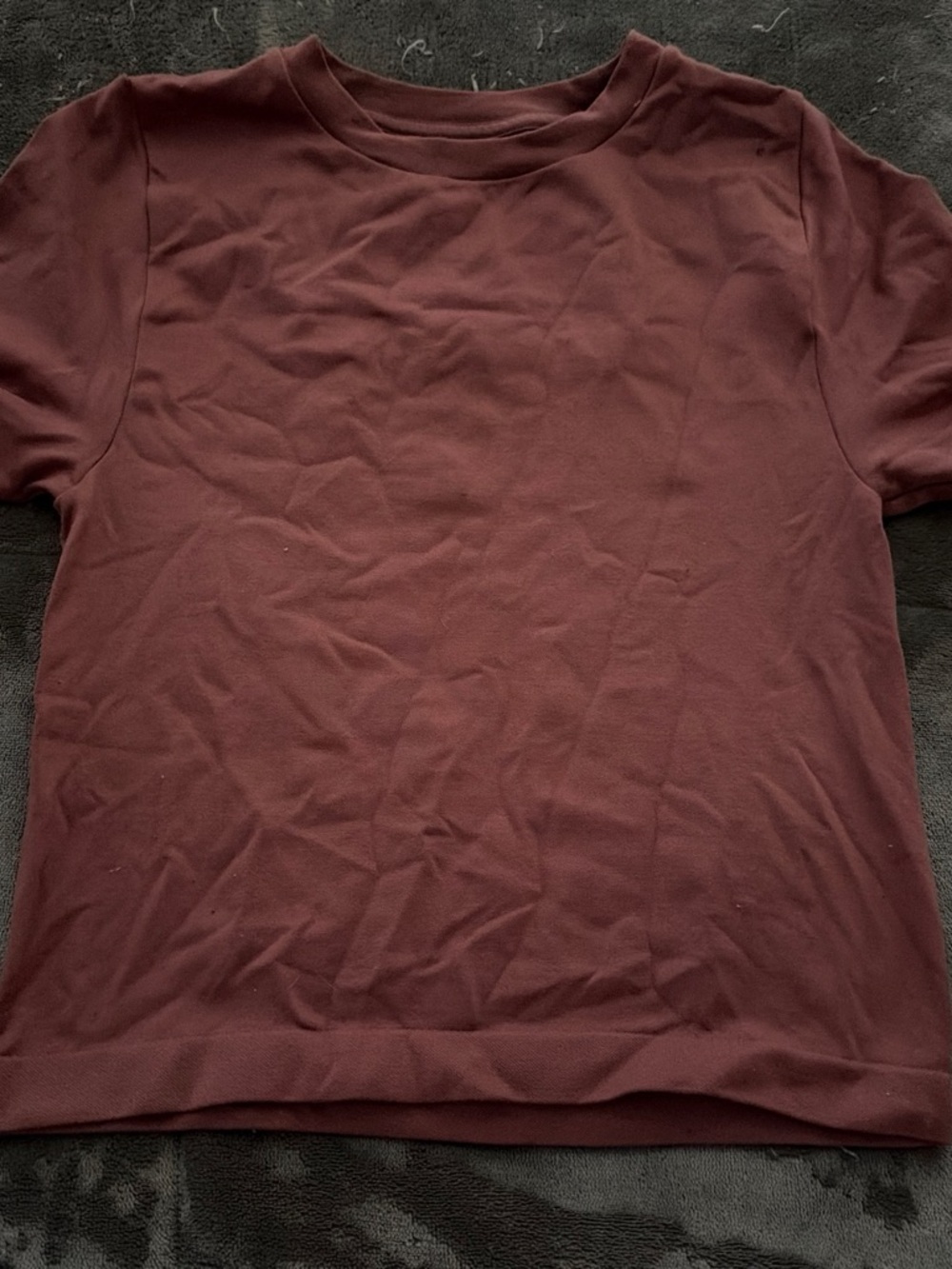 a new day Maroon Crop Top